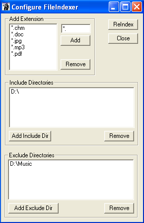 Configuration Window